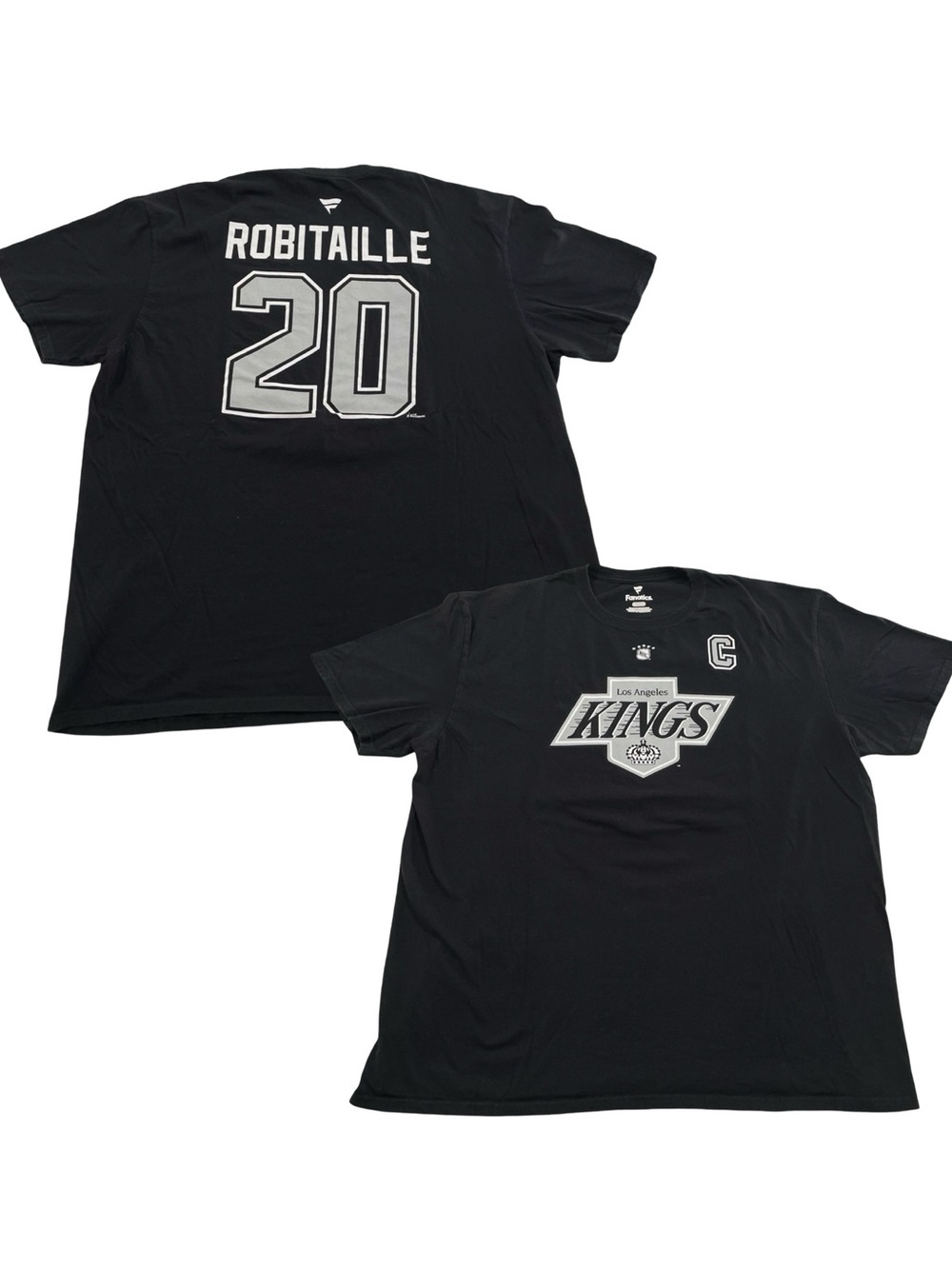 Fanatics NHL Los Angeles Kings Luc Robitaille Size XL Black Tee (Retail $40)